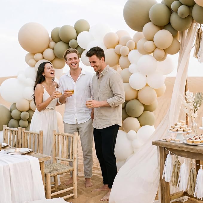 Sand White Balloons, Baby Shower, Anniversary, Graduation, Wedding Decorations - Image 9