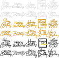 30PCS Happy Birthday Cake Topper Acrylic Cake Toppers by Wolpark