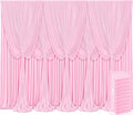 10 Panels Pink Backdrop Curtains by Tao-GePartyDecorations