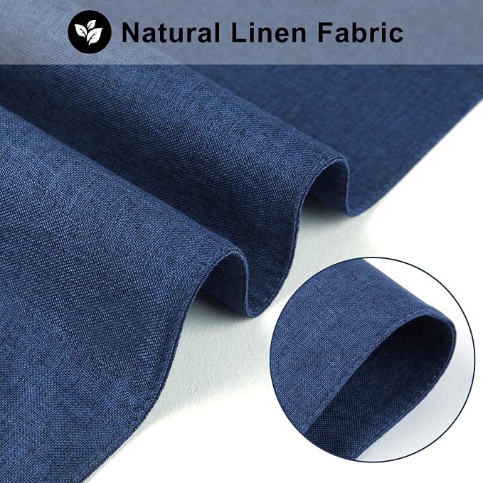 Cloth Placemats Set of 6, Cotton Linen Blend Machine Washable Durable Linen - Image 3