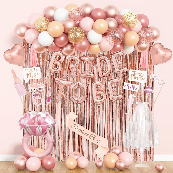 Amandir Bachelorette Party Decorations Supplies, Rose Gold Bridal Shower - Image 2
