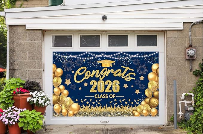 Congrats Class of 2026 Banner Graduation Decorations - Image 5