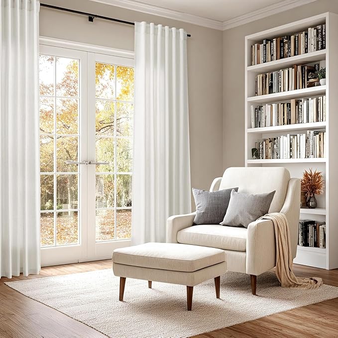 Light Filtering Linen Curtains 72 inches Long - Image 6