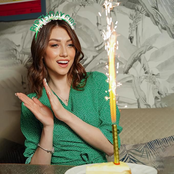 CIEHER Birthday Girl Headband Birthday Crown - Image 2