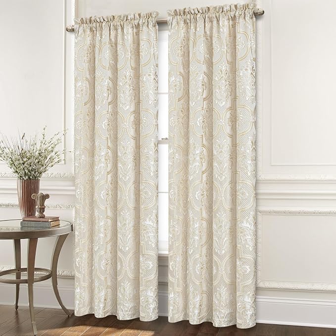 Loom and Mill Elegant Damask Curtains - Image 2