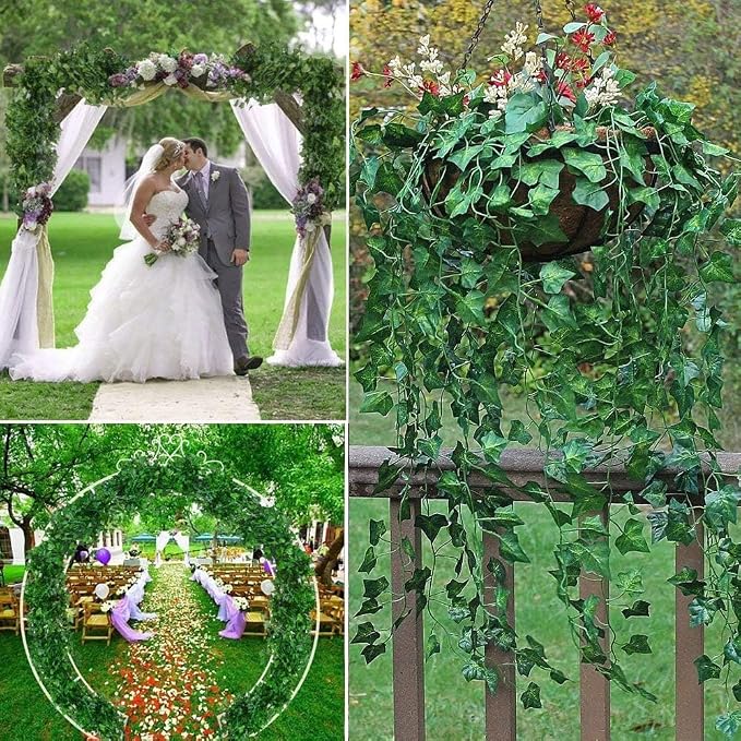Comtelek 504 FT Artificial Ivy 72 Pack Ivy Vine Garland Ivy Leaves Greenery - Image 4