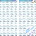 BRAVESHINE Iridescent Hanging Butterfly Foil Fringe Curtain - 2 Pack 3.2x6.6ft Holographic Party Streamers Backdrop for Baby/Bridal Shower/Mermaid/Frozen/Fairy/Princess/Butterfly Birthdays Decorations