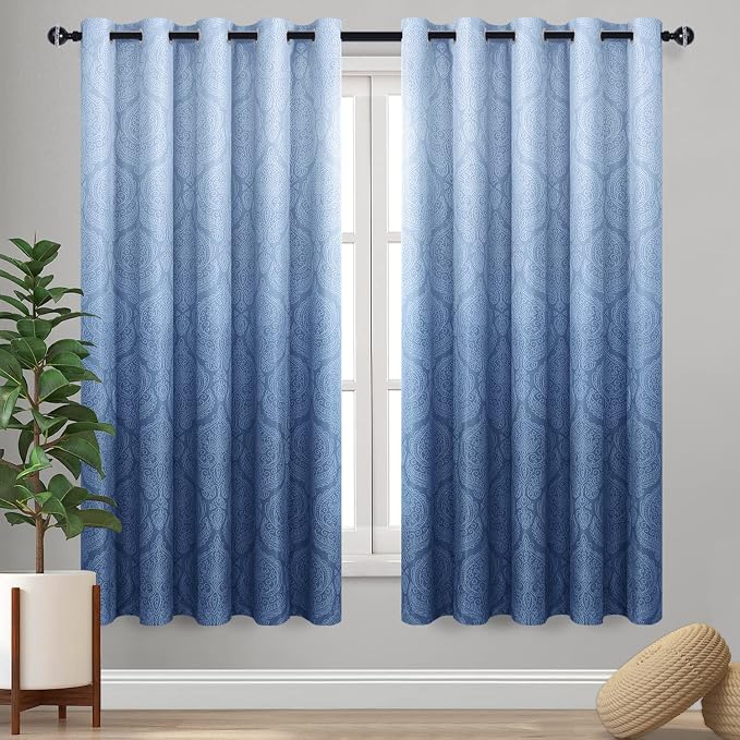 DWCN Ombre Blackout Curtains for Living Room by DWCN