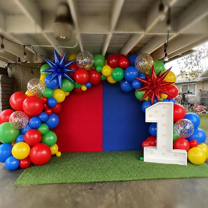 Rainbow Colorful Balloons Arch Kit - Image 3