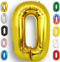 Gold Number Balloon 0 Mylar Foil Balloons 32 inch by Unknown