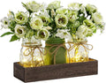 3 Pcs Mason Jar Centerpiece Table Decorations by Unknown