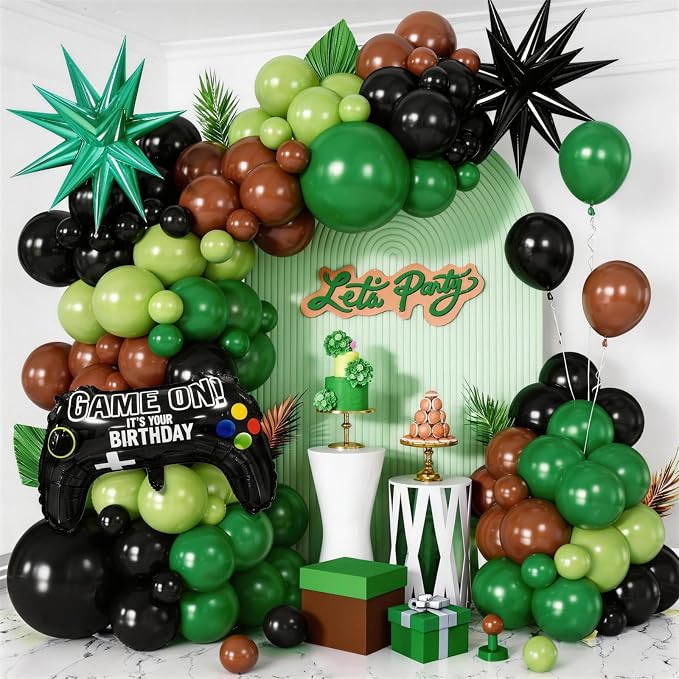 Video Game Balloon Arch Garland Kit by Cledeco