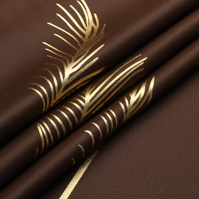Brown Blackout Curtains for Living Room 96 Inches Long, Room Darkening Energy - Image 8