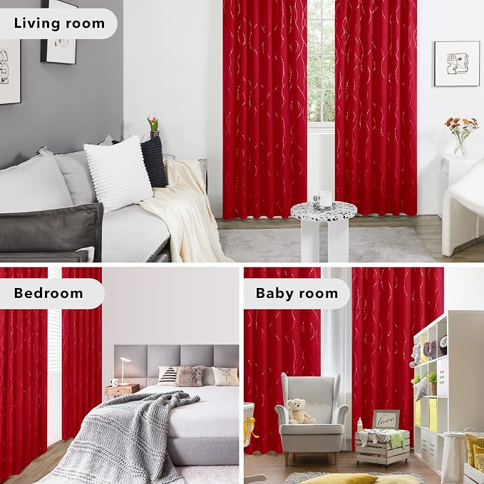 Deconovo Blackout Back Tab Curtains - Image 6