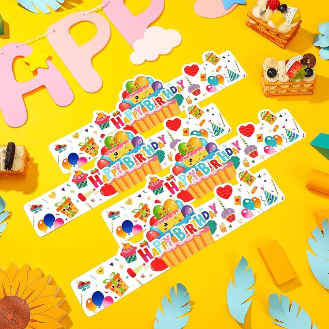 Outus 42 Pack Happy Birthday Crowns - Image 7
