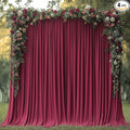 ESGOTBME 20x10ft Wrinkle Free ‌Burgundy Backdrop Curtain by ESGOTBME