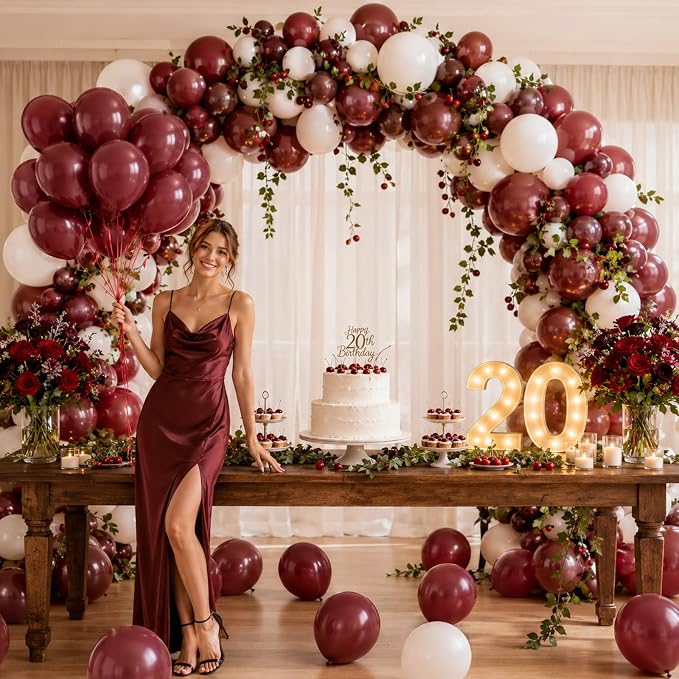Burgundy Balloons - Image 7