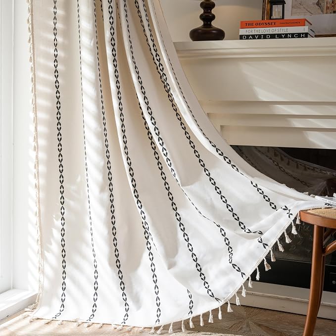 Sutuo Home Boho Curtains 108 Inches Long, Bohemian Drape by SutuoHome