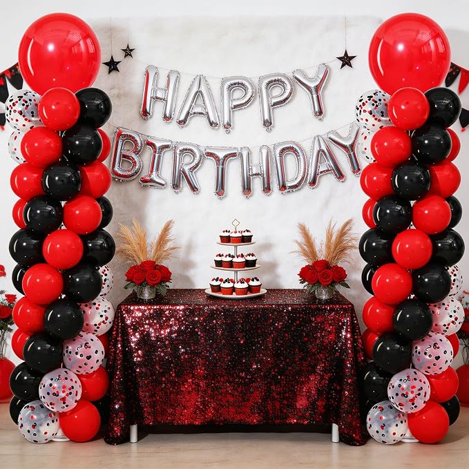 Red and Black Balloon Column Stand Kit Set of 2 - Image 7
