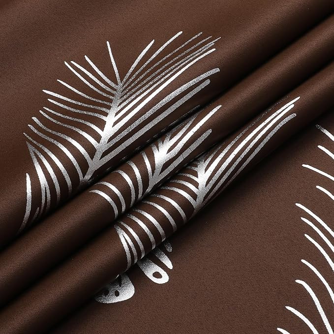 Brown Blackout Curtains 63 Inches Long, Room Darkening Curtains - Image 8