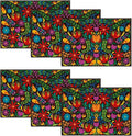 Artoid Mode Mexican Cinco De Mayo Placemats Set of 6, 12 x 18 Inch Dia De Los by ArtoidMode