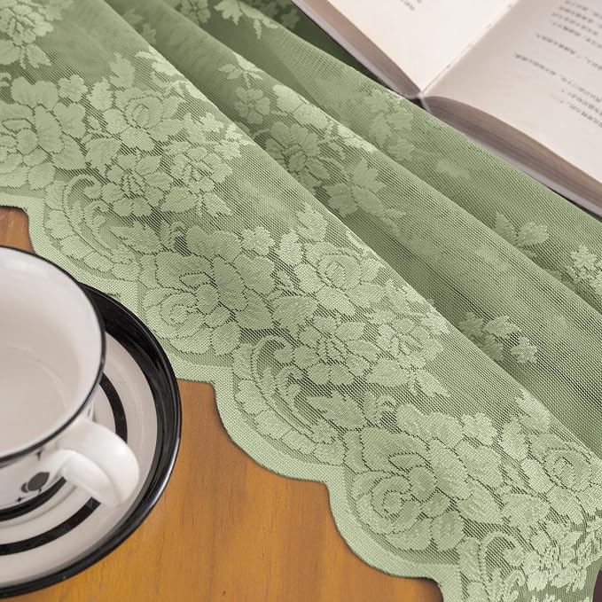 Kotile Sage Green Sheer Curtains - Image 8