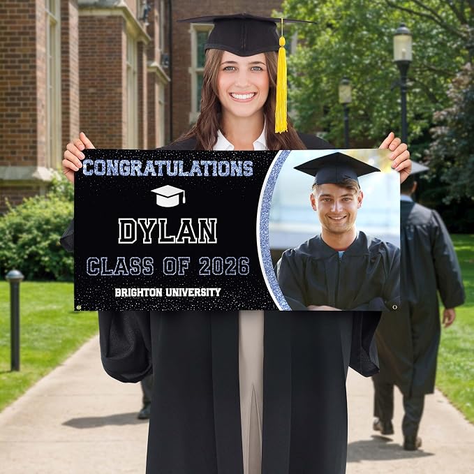 Graduation Banner, Personalized Class of 2026 Backdrop - Image 2