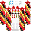 Gejoy Red Black Gold Balloons Column Stand Kit Adjustable Tower Stand from 1.4 by Gejoy
