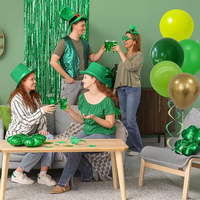 75pcs Green Balloons Dark Green and Metallic Gold Balloon Kit, 12Inch Different - Image 3