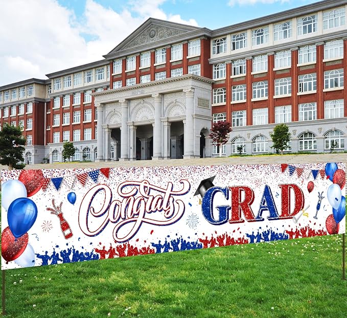 2026 Graduation Decorations-Large Congrats Class of 2026 Banner Congrats Grad - Image 3