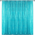Sugargirl Turquoise Sequin Backdrop Curtain 8FTx8FT Glitter Turquoise by Sugargirl