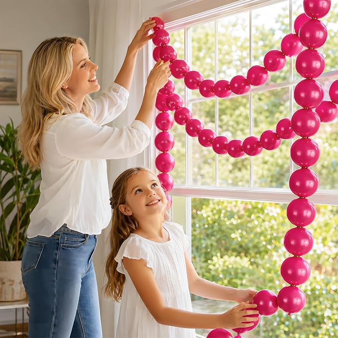 Hot Pink Linking Balloons - Image 4