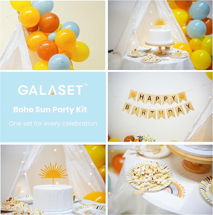 Boho Sunshine Birthday Party Decorations and Supplies, Serves 20 - Image 7