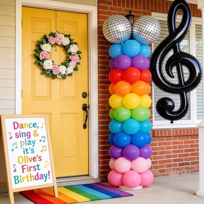 RUBFAC Rainbow Balloons 36pcs 18 Inch Large Colourful Latex Balloons - Image 7