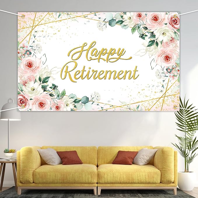 Avezano Happy Retirement Backdrop - Image 5