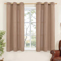 YoungsTex Mocha Brown Linen Curtains 54 Inch Length by YoungsTex