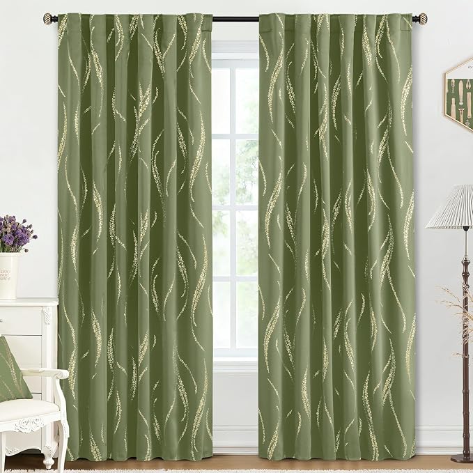 Yakamok Sage Light Blocking Curtains by Yakamok