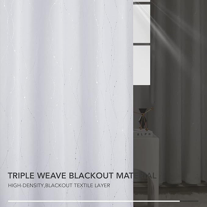 Deconovo Living Room Curtains 72 Inches Long, Thermal Insulated, Room Darkening - Image 4