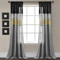 Lush Decor Night Sky Window Curtain Panel, Single 42"W x 84"L Black & Gold by LushDecor