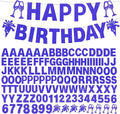 129Pcs Glitter Customizable Banner Kit DIY Custom Letter Banners DIY Happy by MFLUEEWR