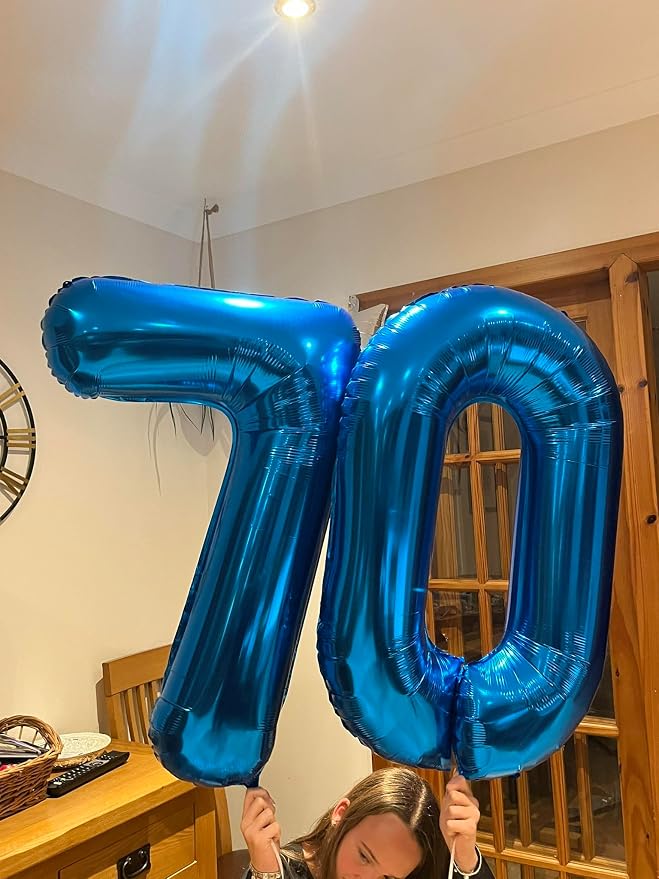 Blue Number 7 Balloon 40 Inch - Image 2