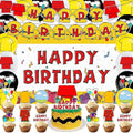 42Pack Cartoon Dog Red House Party decoration pack include Banner, Honeycomb by Frerand