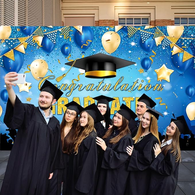 Large Grad Congratulations Banner Graduation Decorations Class of 2026 | 72x44 - Image 3