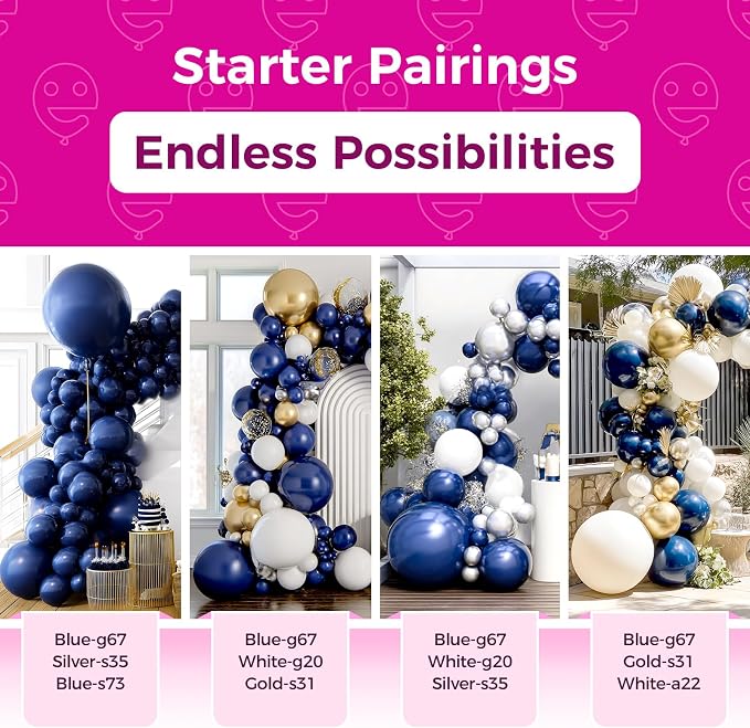 Bezente Navy Blue Giant Balloons 36 Inch - Image 4
