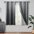 DWCN Black Blackout Curtains for Bedroom 54 Inch Long by DWCN