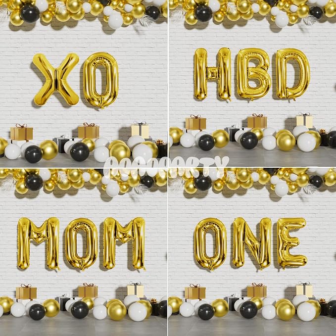 Letter Balloons Gold 40 Inch P Large Giant Big Foil Mylar Balloon | - Image 6