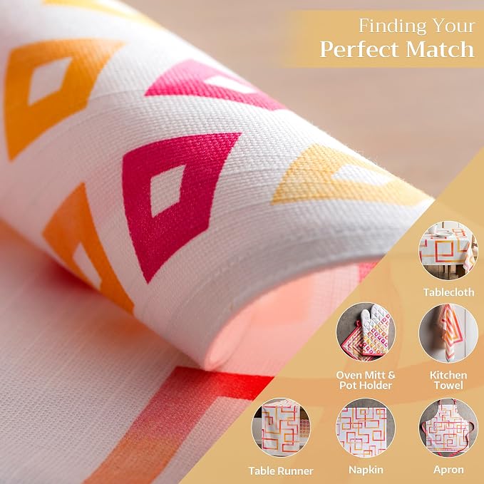 Maison d' Hermine Placemats Set of 4 Reusable 100% Cotton | Cloth Place Mats - Image 5