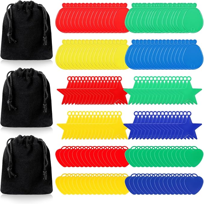 180 Pcs Plastic Balloon Weights Colorful Weights by Charnoel