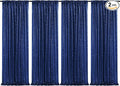 Poise3EHome 4Pcs 2Ft x 8Ft Blue Sequin Backdrop Curtains, Glitter Photography Backdrop, Sequence Xmas Thanksgiving Backdrop (Navy Blue, 4 pcs-2ftx8ft)