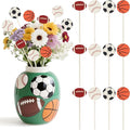 TICIAGA Sports Themed Wooden Floral Picks by TICIAGA